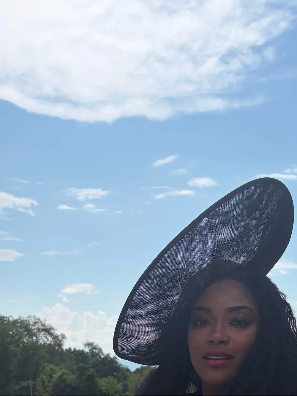 Black clip on hat! Make a statement